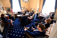 February 22, 2023 - Speaker Hanshaw Meets with WVU Law Students