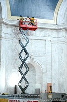 April 27, 2021 - Dusting & Cleaning the Marble in the Rotunda