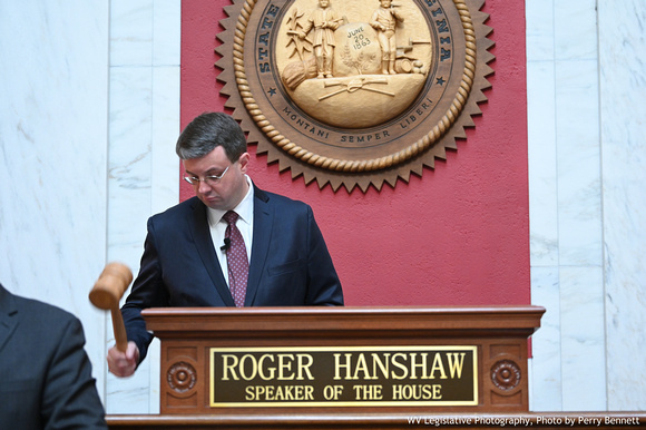 Speaker Roger Hanshaw, RHanshaw2020, gavel